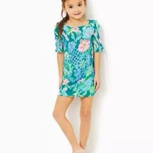 Lilly Pulitzer Girls Mini Lidia Dress Multi Hot on the Vine size M